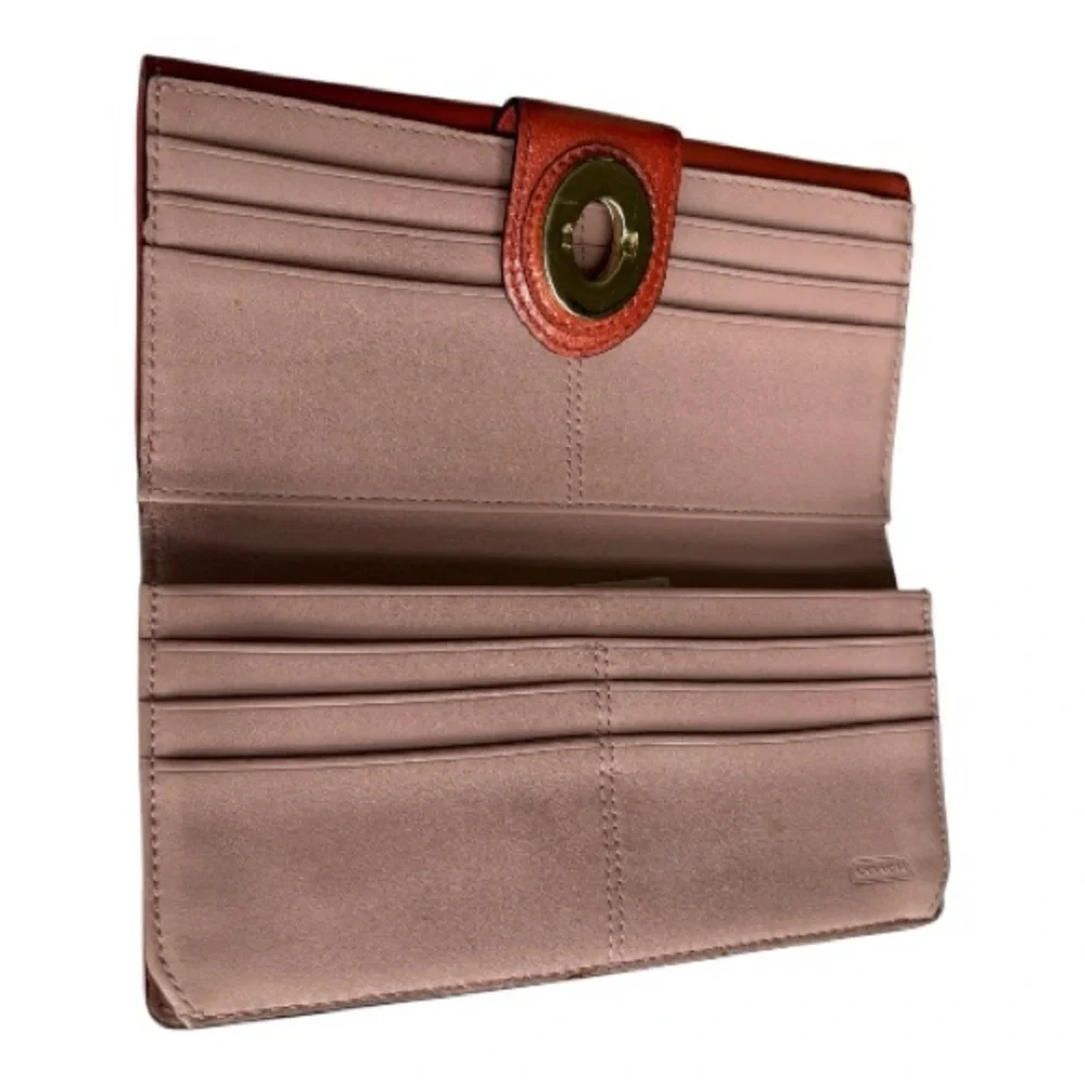 Coach Red Leather Wallet